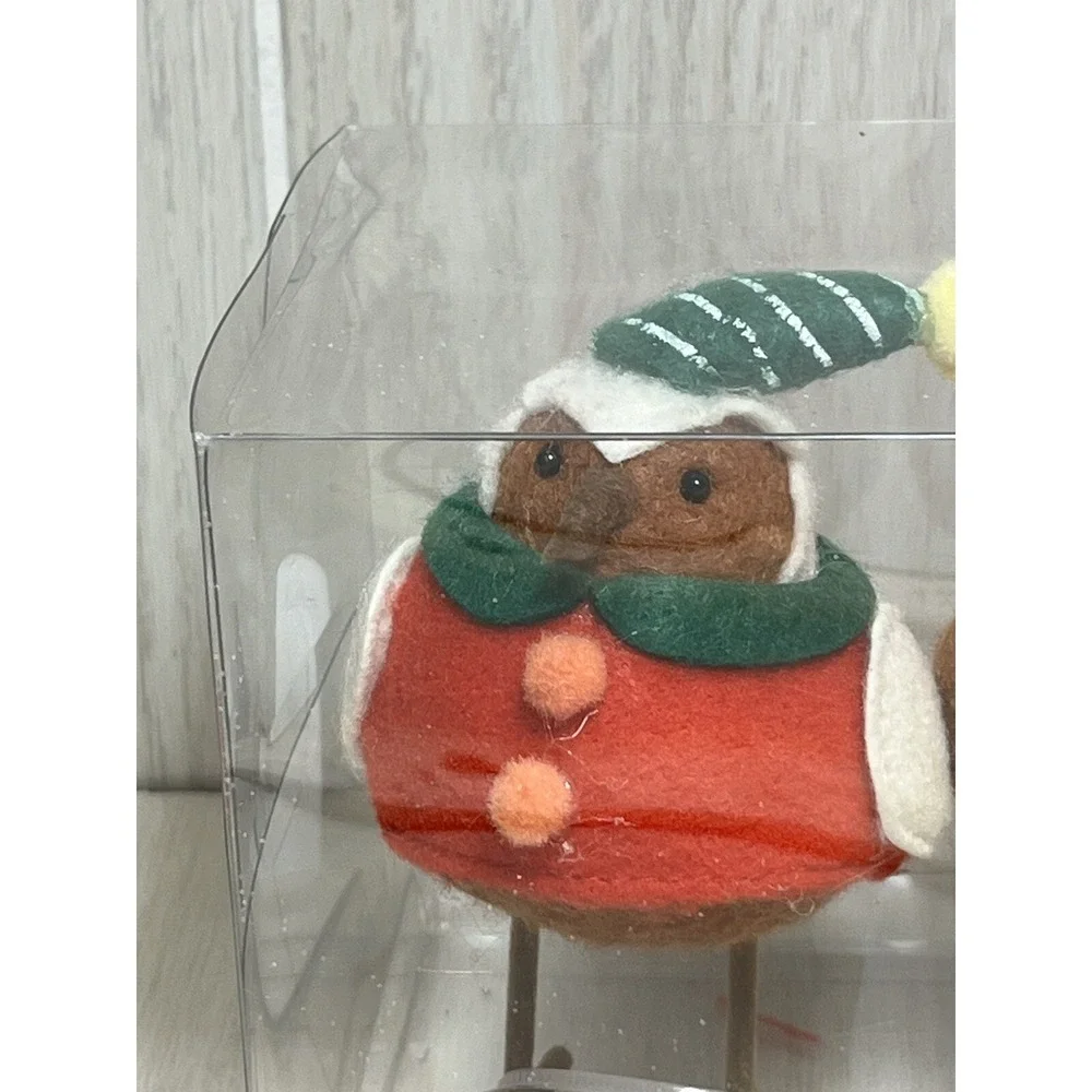 Target Wondershop 2023 Featherly Friends Mini Christmas Birds set lot 3 pink red